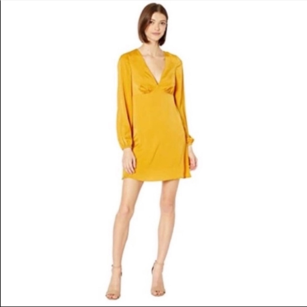 NWOT BCBGeneration Yellow Mini Cocktail Dress Size 6